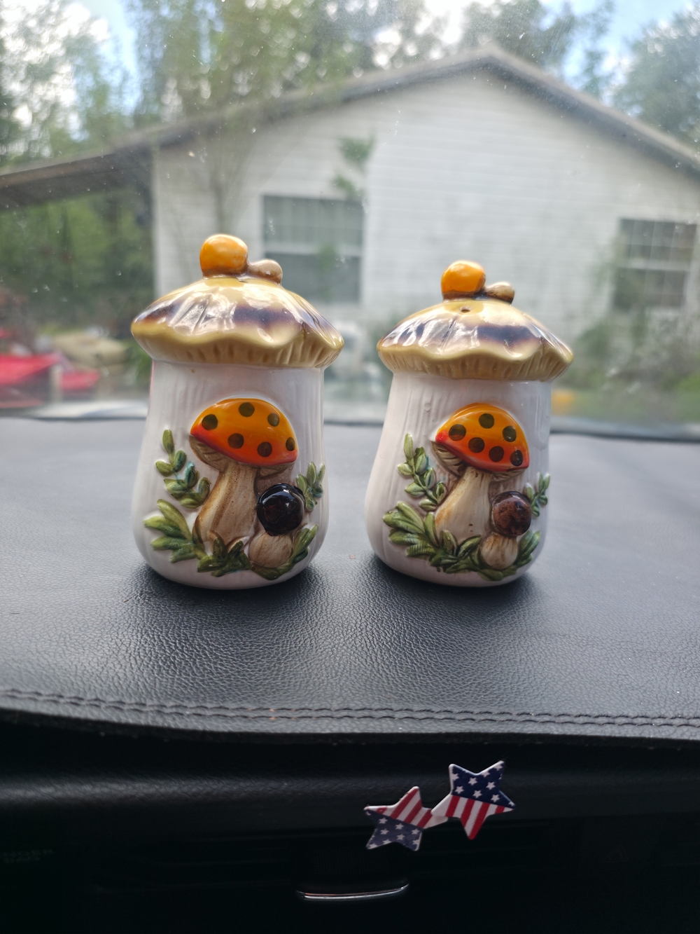 Vintage Sears Merry Mushroom Salt Pepper Shakers Cottagecore Japan